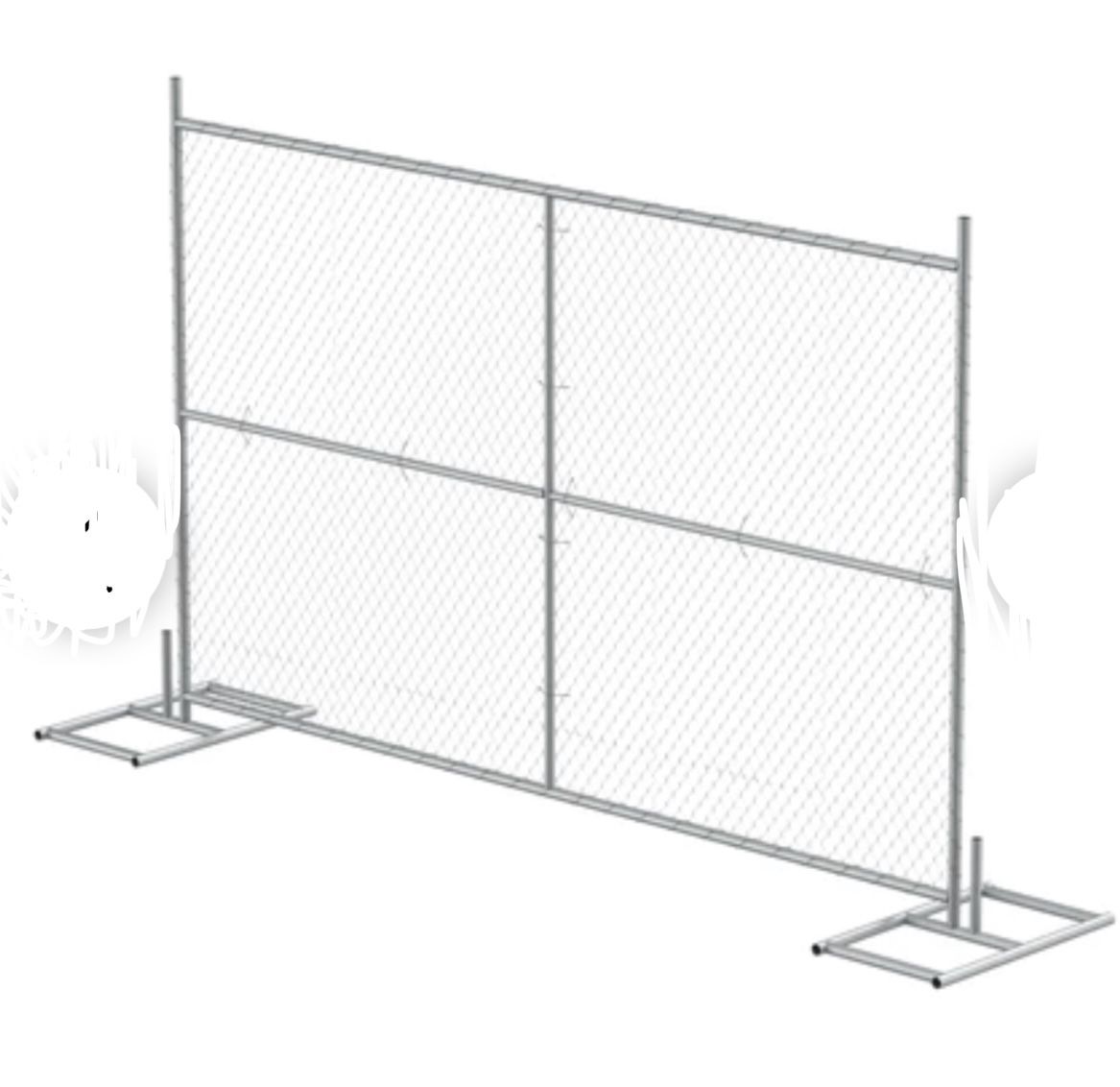 6x12 Temporary Permanent Chain Link Fence Panels