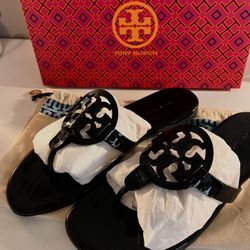 Tory Burch Miller Patent Leather Sandals 