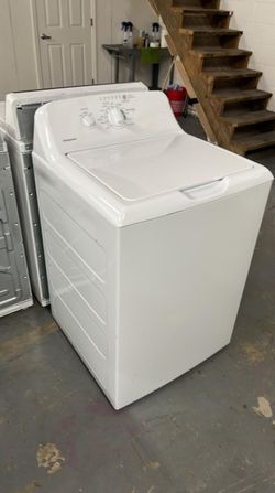 Hotpoint Top Load Washer – White, Simple Dial Controls