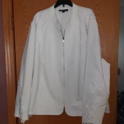 Womens plus Size 4X,  INC INTERNATIONAL CONCEPTS white jacket 