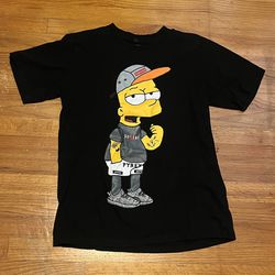 Supreme Bart Simpson Shirt Size Large 