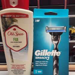 Old Spice Bodywash & Gillette Mach3 Razor