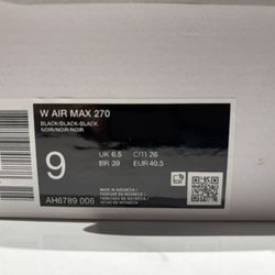 Men’s Nike W AIR MAX 270 Size 9