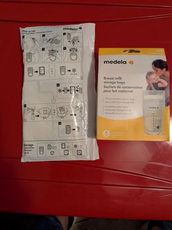 Breast milk storage bags