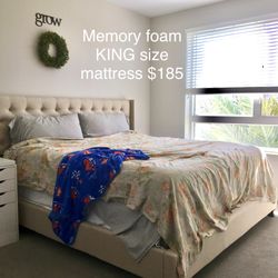 KING memory foam mattress