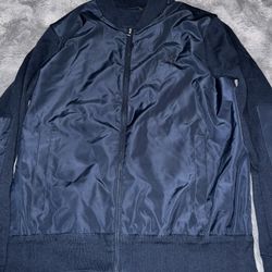 Polo Bomber Jacket. Size Large. Navy Blue