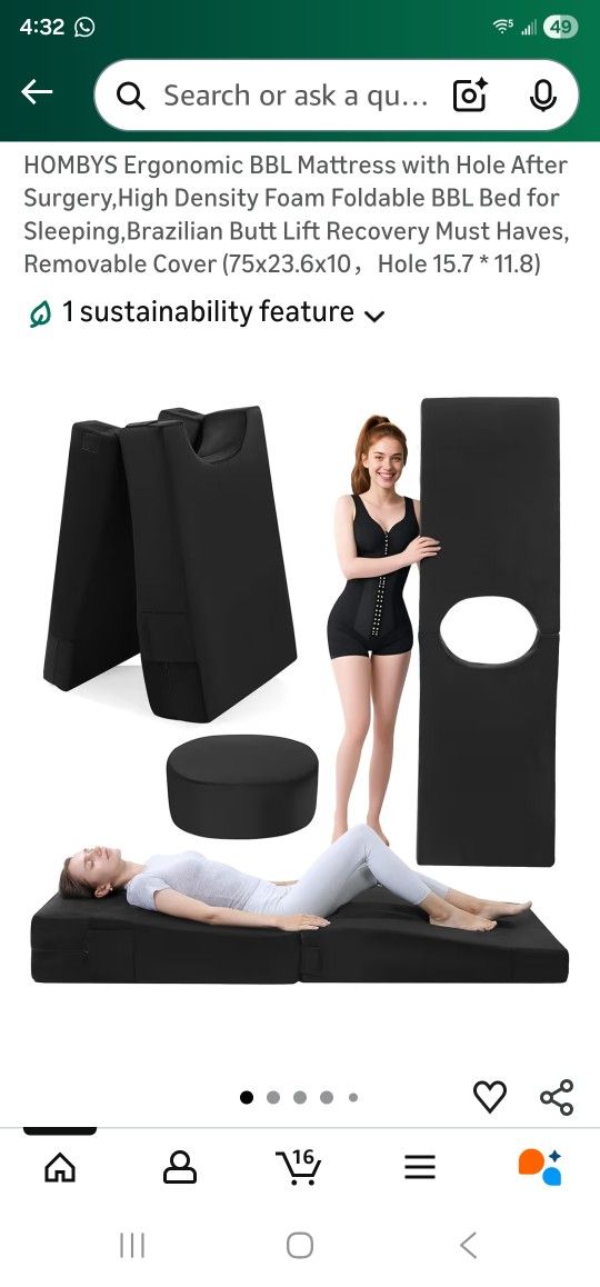 After BBL Surgery Mattress