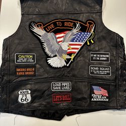 Harley Davidson Leather Vest 