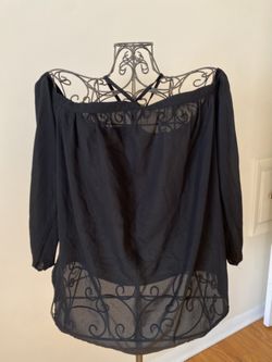 black Yoni Inspiration Sheer blouse