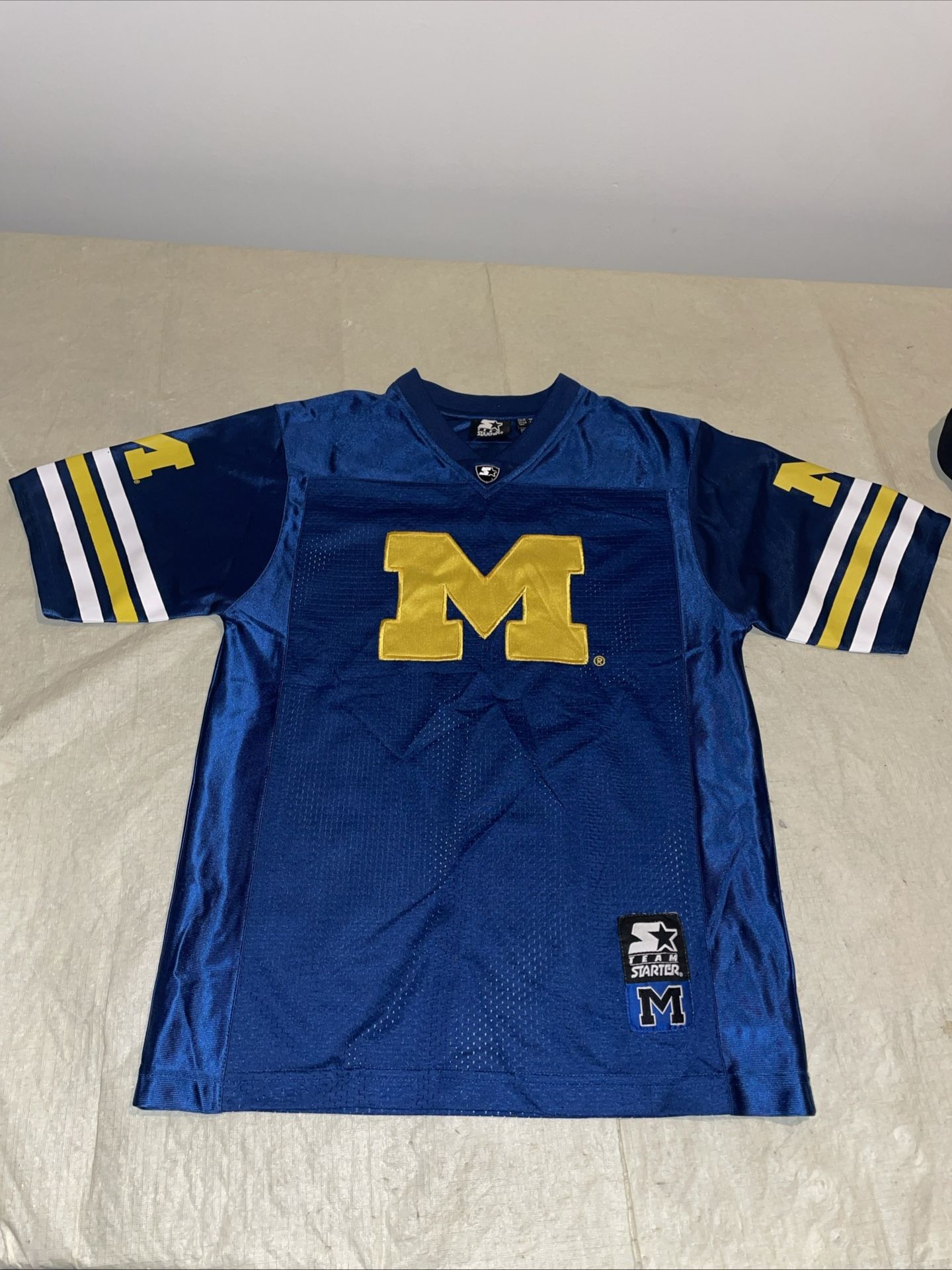 Youth 10-12 Michigan Wolverines Starter Football Jersey Kids Clean Ncaa Sewn