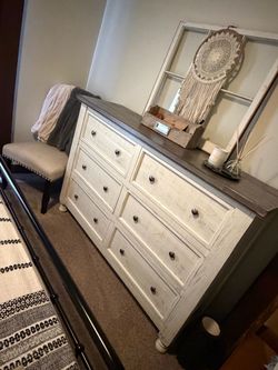 American Furniture 6-Drawer Farmhouse Dresser – 63”
