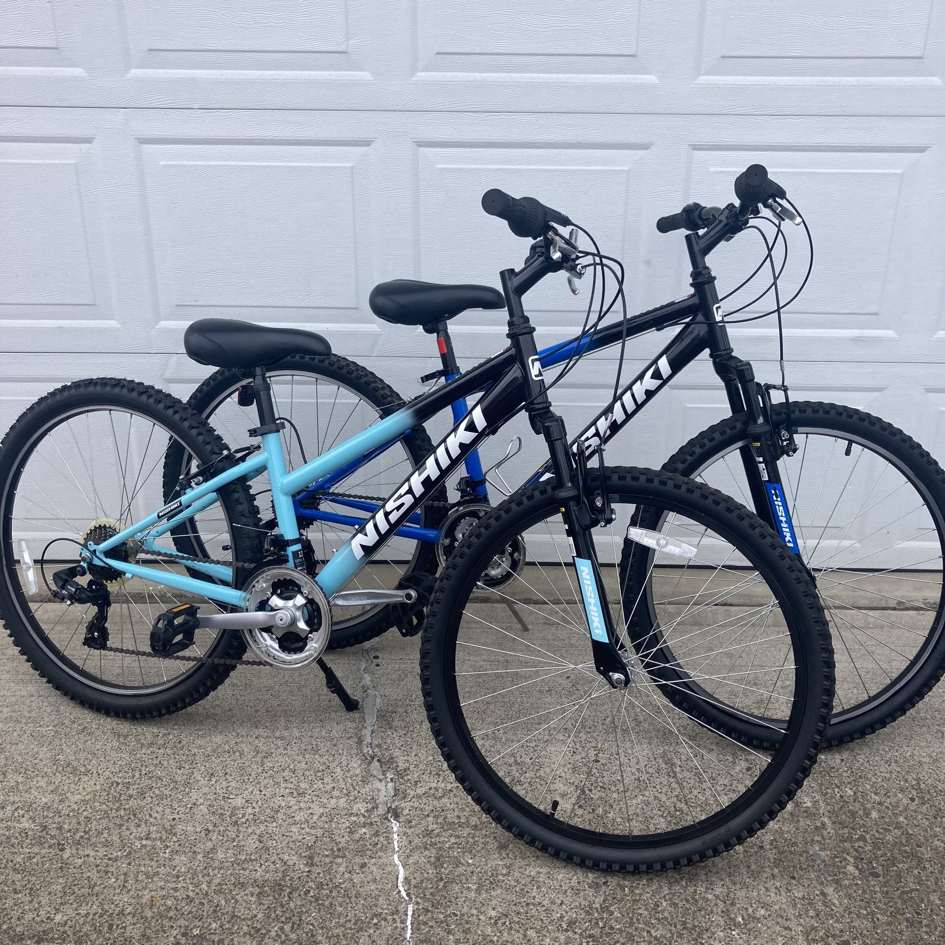 His and hers Mountain Bikes. Nishiki Pueblo