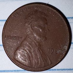 Rare Red Cooper Penny Collectible