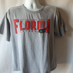 Florida Gators men's gray embroidered logo short sleeve t-shirt size S