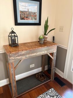 Unique  Rustic Side Table