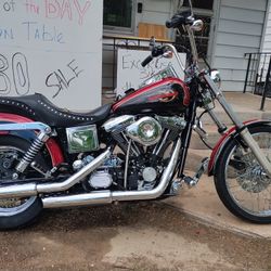 Harley Davidson Dyna Wide Glide with Custom Trailer 