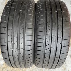 Two Tires 225/40/19 Pirelli P Zero Pz4 Like New PNCS With 90% Left Excellent Pair 
