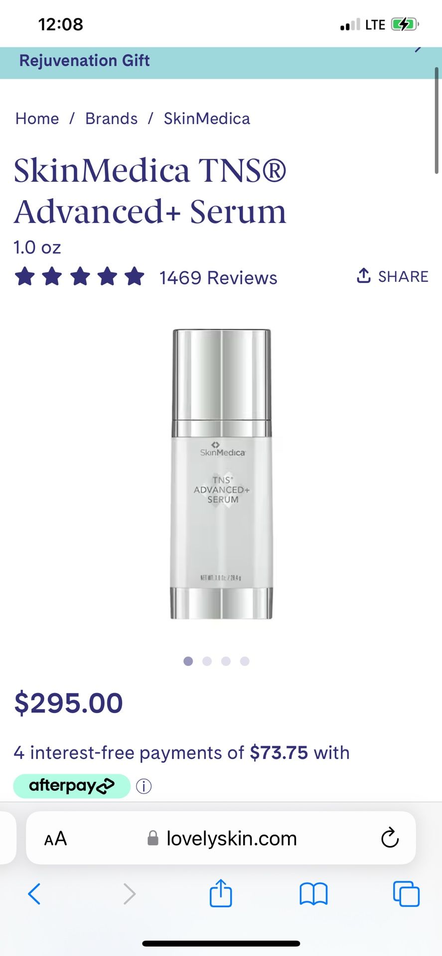 Skinmedica TNS Advanced Serum