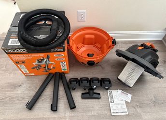 RIDGID 6 Gal. 3.5 Peak HP NXT Shop Vacuum Wet Dry Vac with General Debris Filter, Locking Hose and Attachments