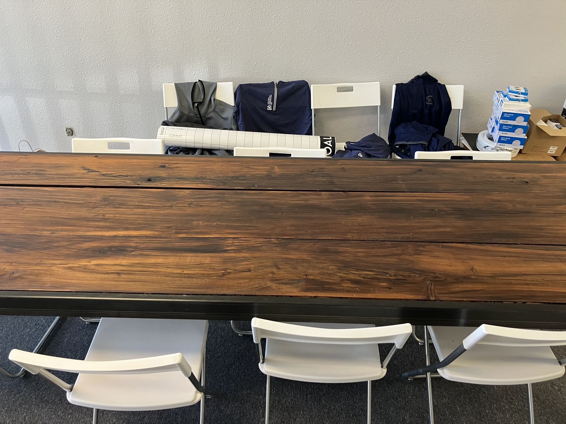 Wood/metal Conference Room Table