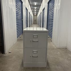 White filing cabinet
