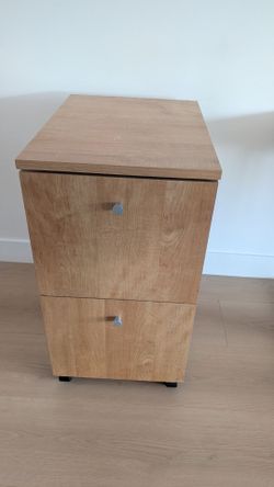 2-Drawer Wood File Cabinet