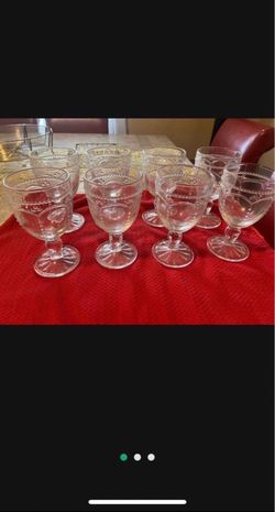 Set de 8 copas Marbella en buenas condiciones de Princess house