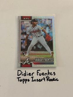 Didier Fuentes Atlanta Braves Pitcher Topps Short Print Insert Rookie Card.
