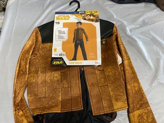 New Star Wars Han Solo Boy’s Size Large Halloween Costume