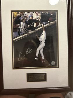 Moises Alou Autographed Cubs Steve Bartman Signed 16x20 Baseball Photo 