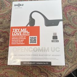 SHOKZ OpenComm2 Open-Ear Bone Conduction Headphones