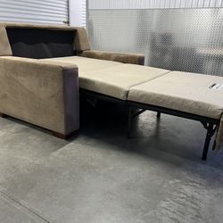 American Leather Twin Size Comfort Sleeper Chair & 1/2