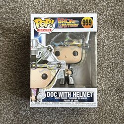 Back To The Future Doc With Helmet Funko Pop