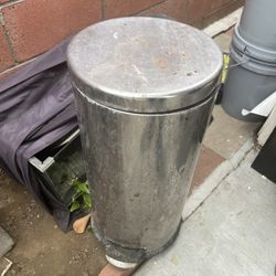 Metal Trash Can