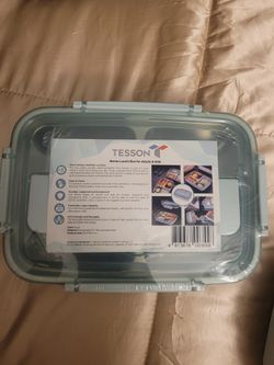 Tesson Bento Modern Multi Compart. St steel Leak Resist Lunch Box Mint Grn