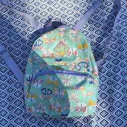 Blue Butterfly Mini Backpack