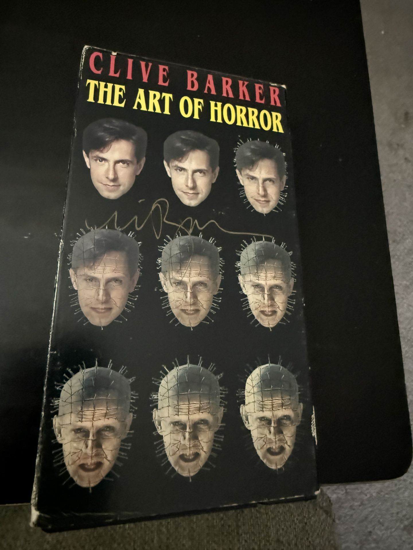 CLIVE BARKER: THE ART OF HORROR VHS Documentary 1992 SIGNED by Clive Barker