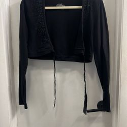 Justice Crop Long Sleeve Size 18