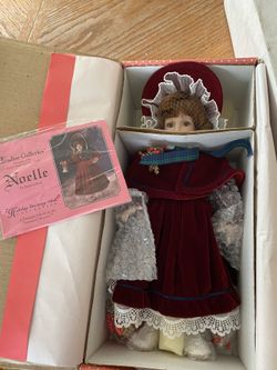 Christmas ceramic doll