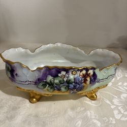 Bavarian Signed Handcrafted And Hand-Painted Bowl