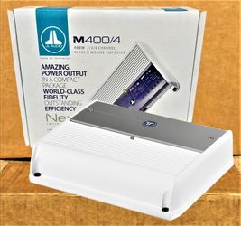 Marine Water Resistant Power Amplifier 800 Watts Max JL Audio M400/4 🚨 Payment Options Available 🚨 No Credit Needed 🚨