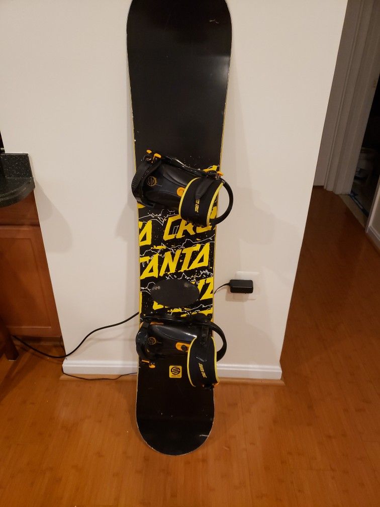 Santa Cruz Snowboard and Binds