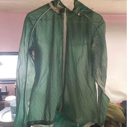 Vintage Sugoi Windbreaker Jacket - Green Lightweight Zip-Up Hoodie - Unisex XL
