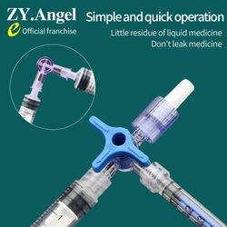 Medical Disposable Two-way / Three-way Syringe Medical Adapter Three-way Valve Connector Plug Valve Infusion Injection Dispenser