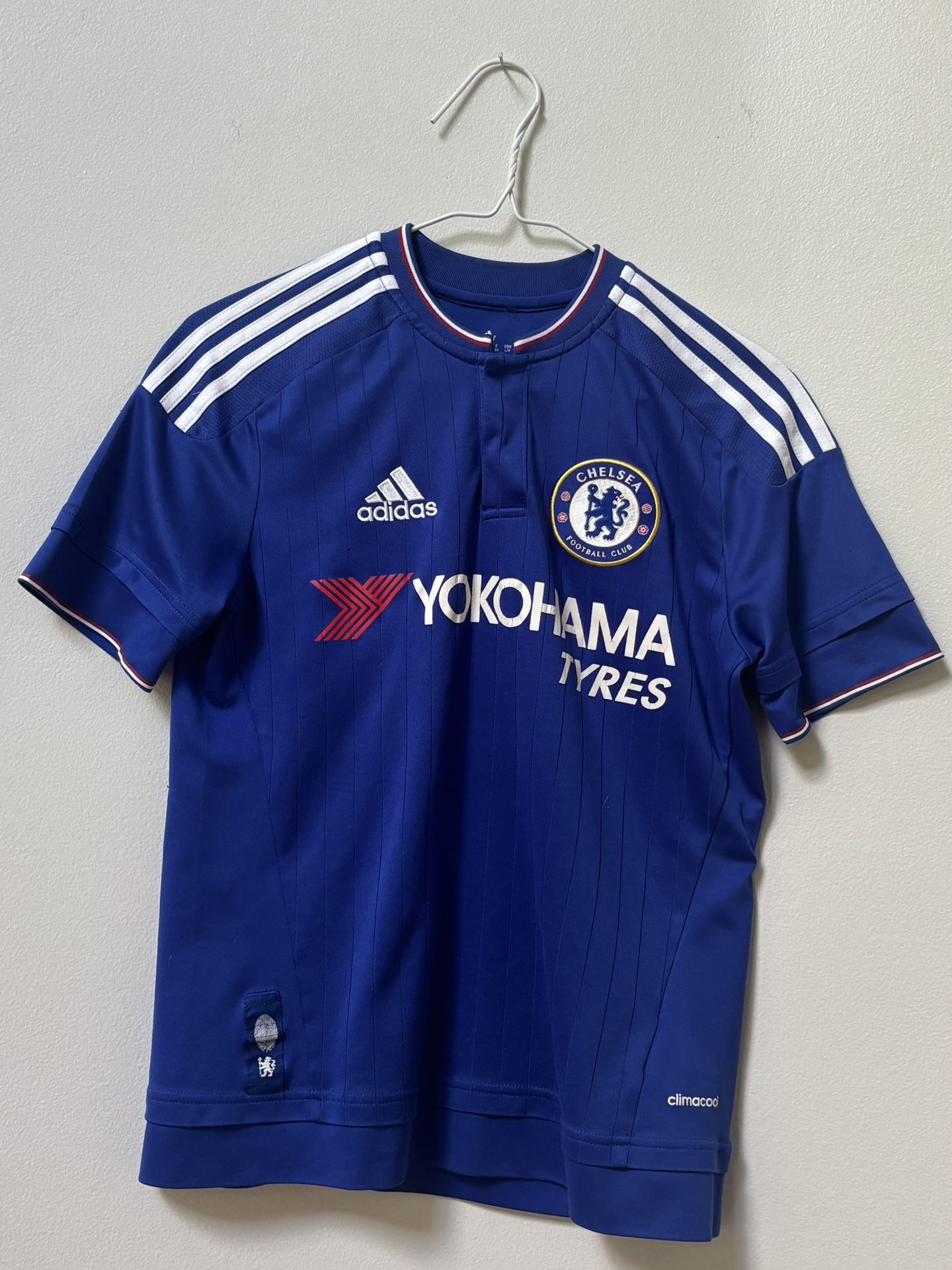 Youth Adidas Chelsea Football Club Blue Yokohama Tyres Jersey Size L