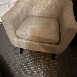 Dark Grey Accent Chair 