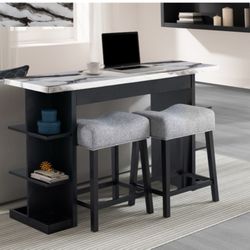 Marble Top Counter Height Dining Set In Stock For Fast Delivery 