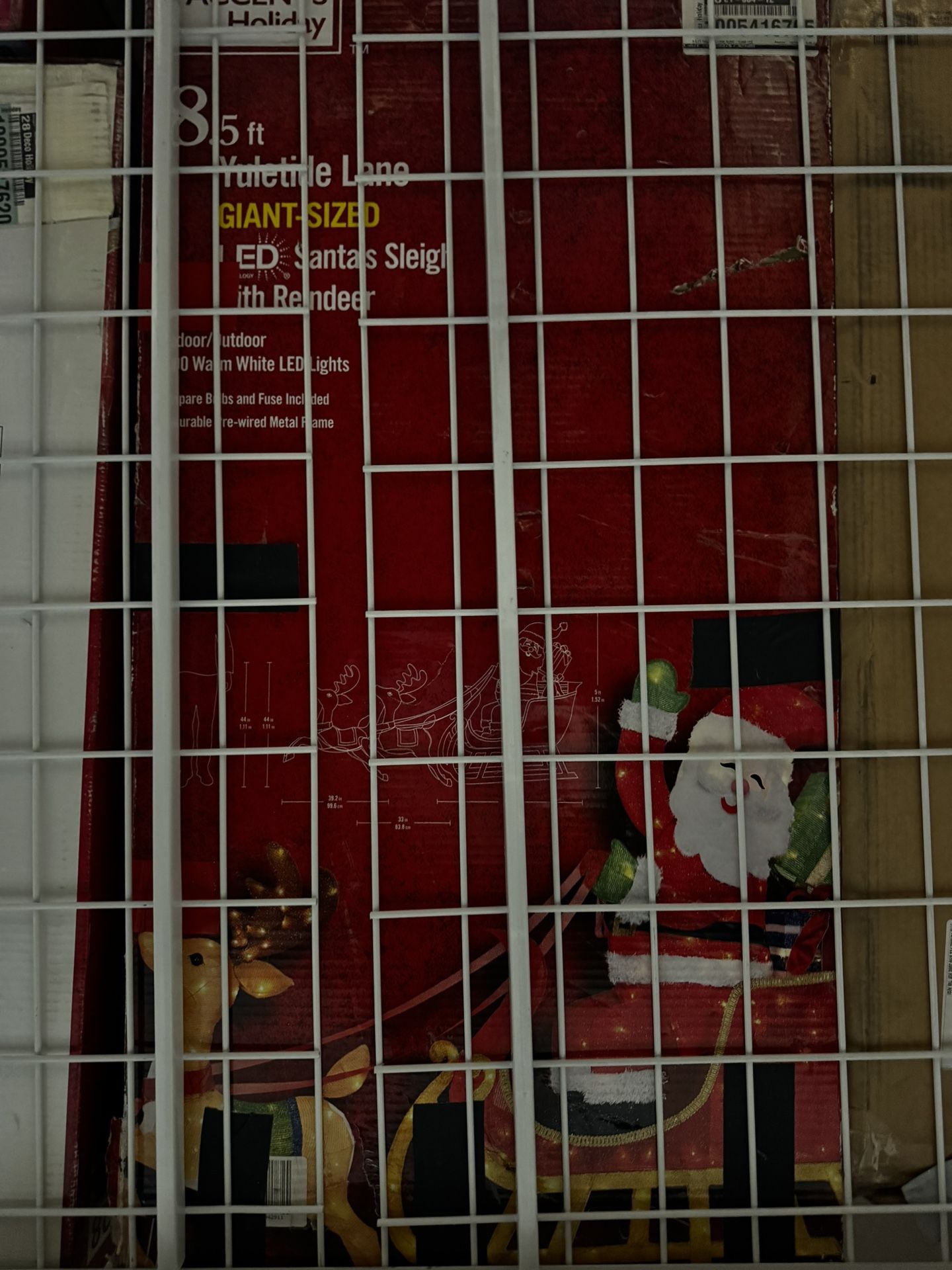 8.5 Ft large Santa with Reindeer And Sleigh