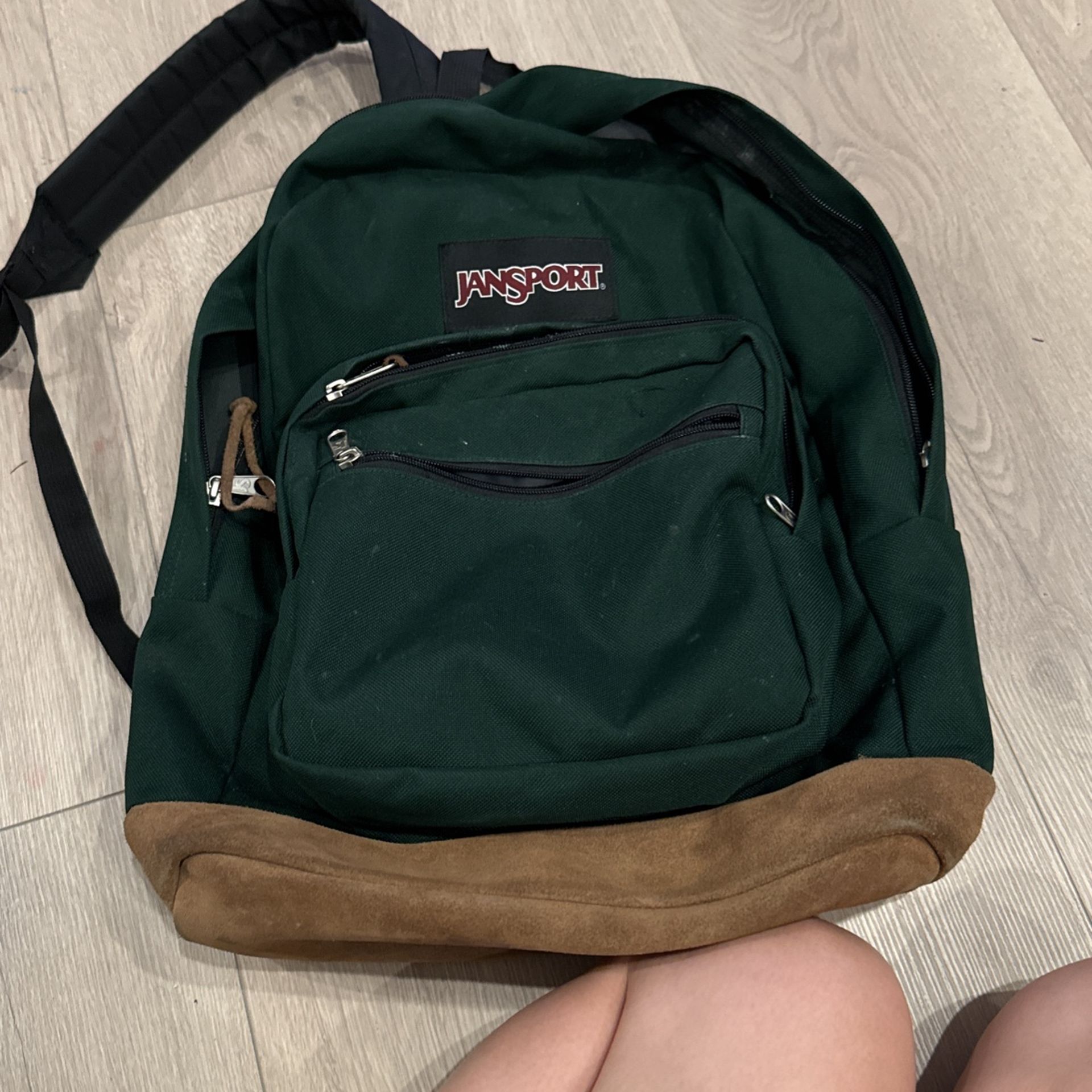 dark Green Jansport Backpack