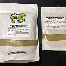 Kraken Kratom - Mitragyna Specious - White Vein Sumatra Powder